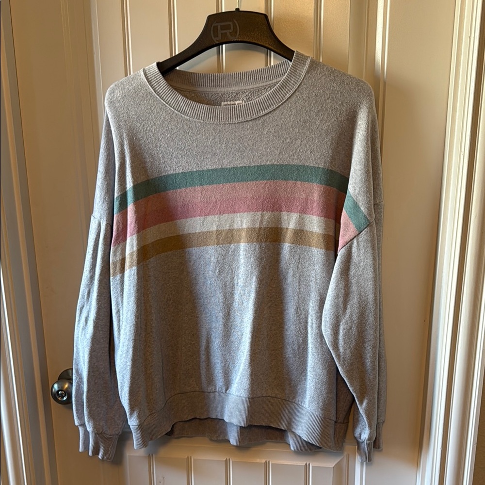 Colorful Striped Crewneck size L
